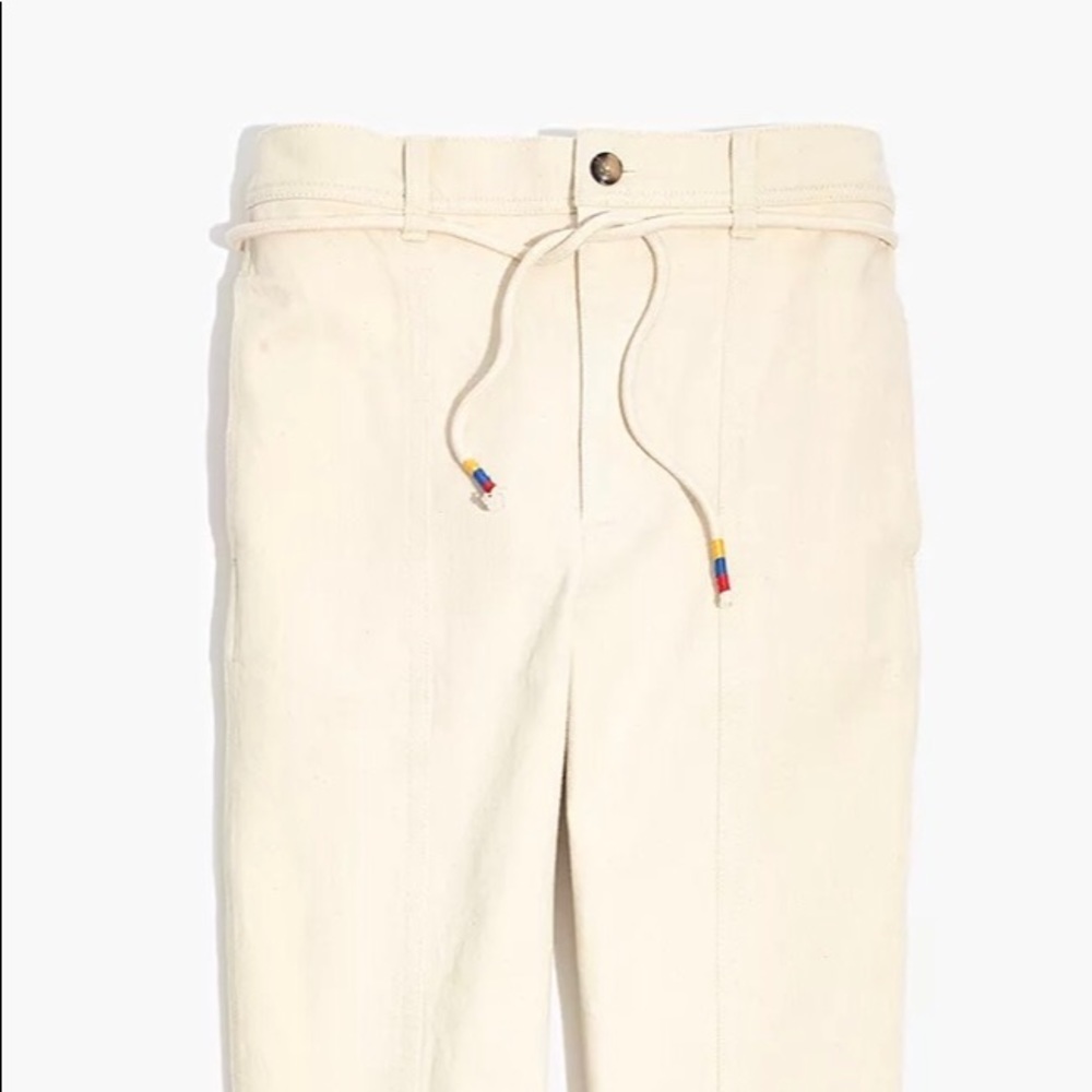 Madewell Tie-Waist Tapered Pants - 28 - New